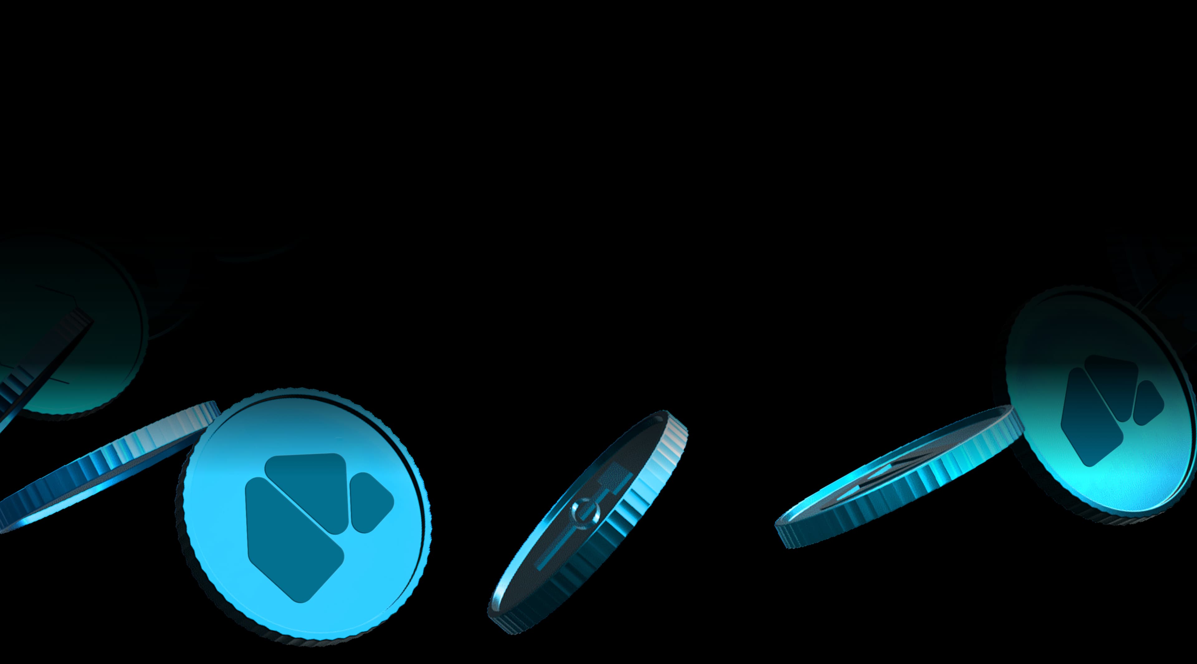 3D coins illustration