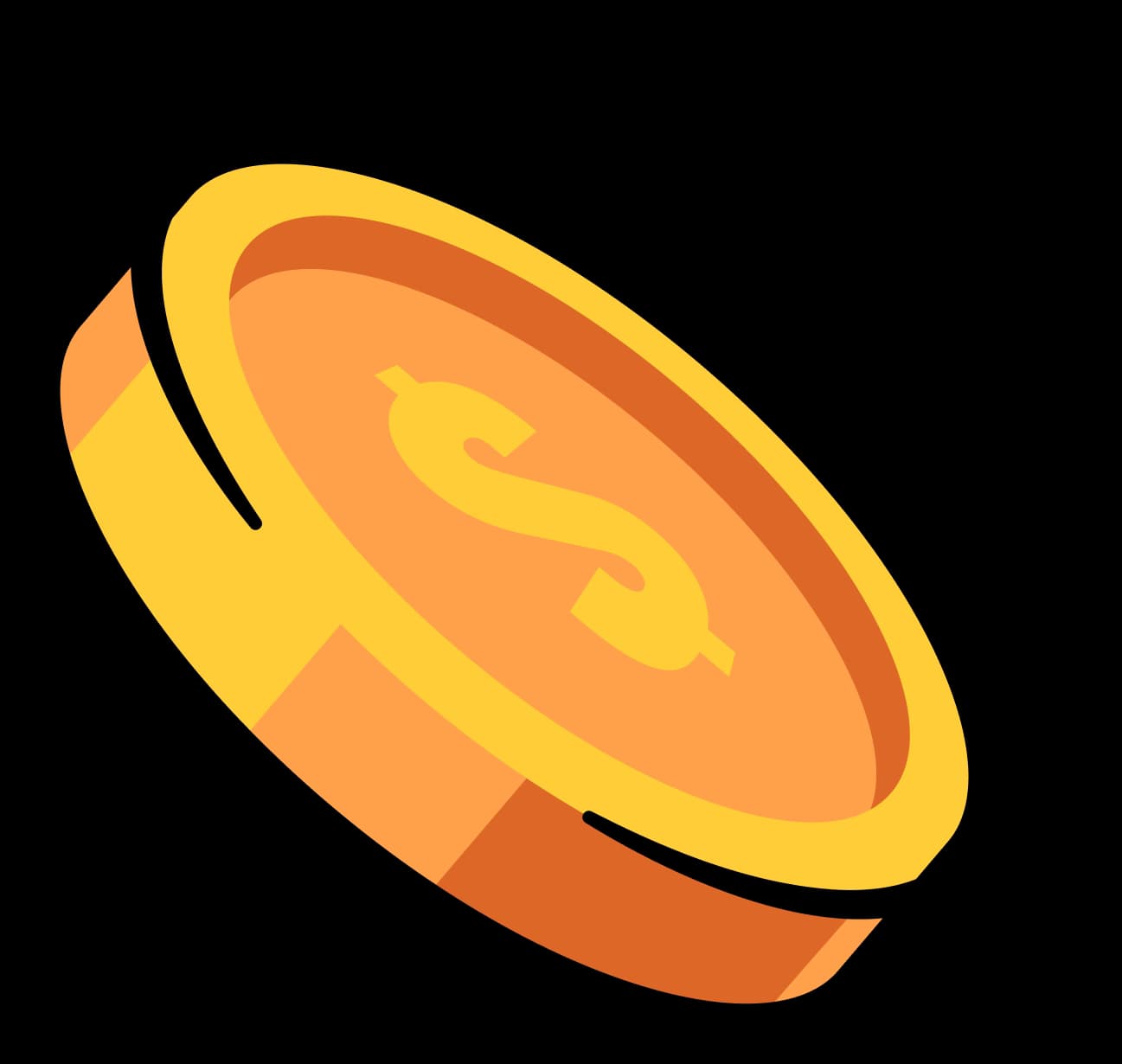 All-in-one wallet interface with floating coins