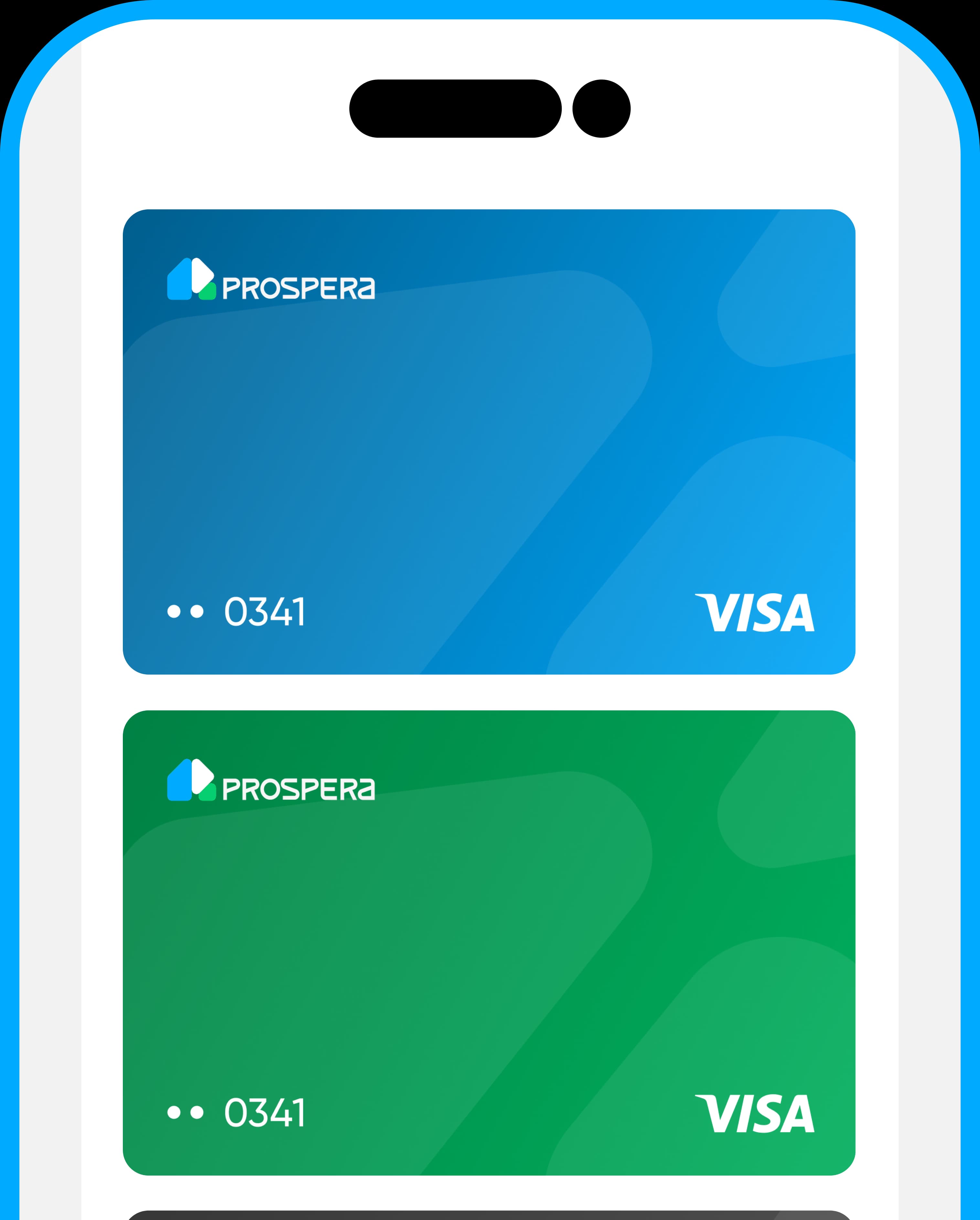 Digital payment card with floating coins